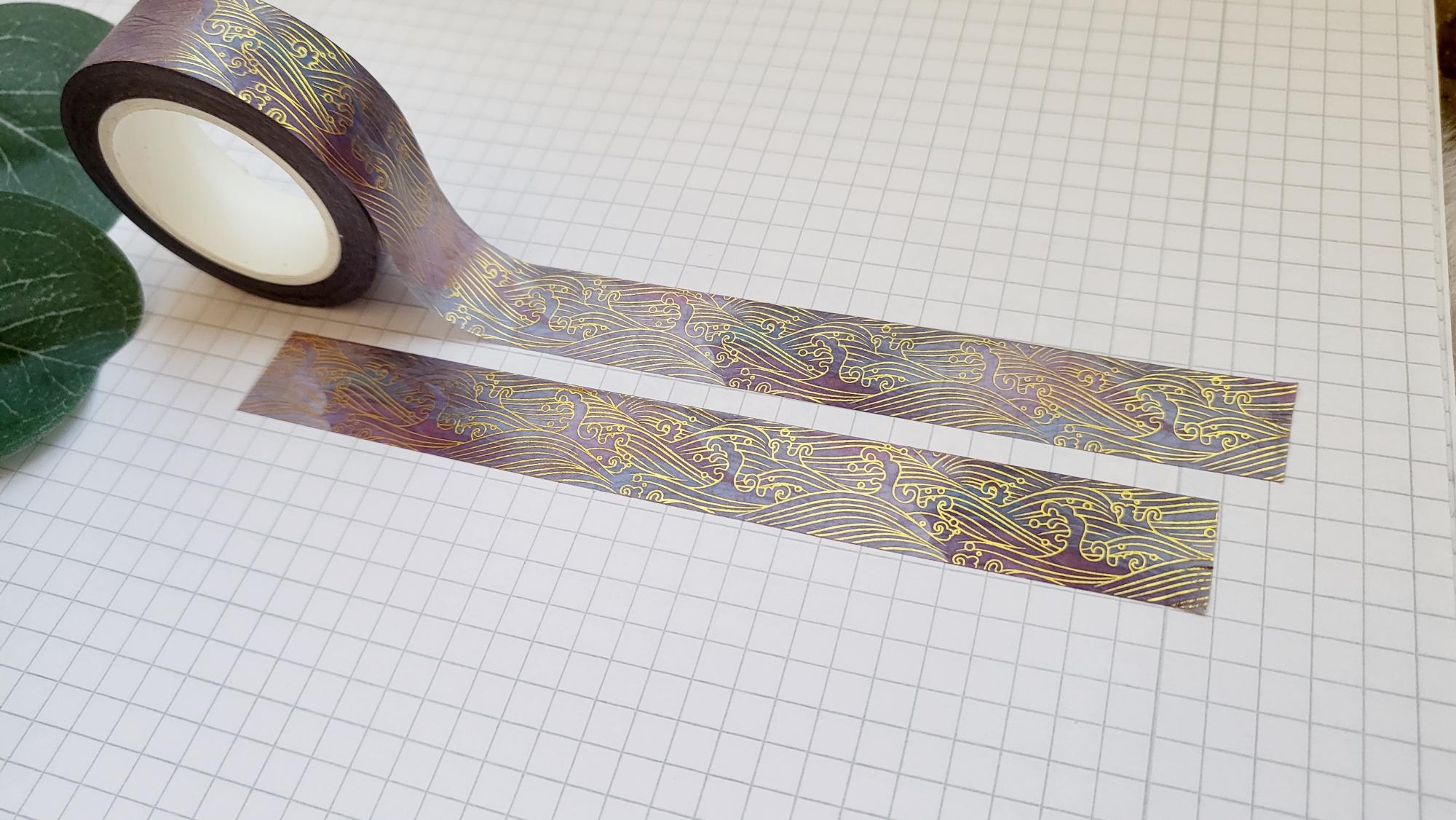 Washi Tape Wellen Aquarell